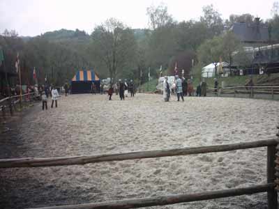 Kampftraining auf der Turnierplan